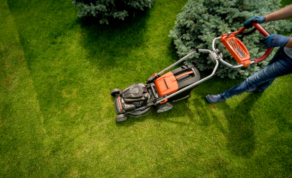 Lawn mowing